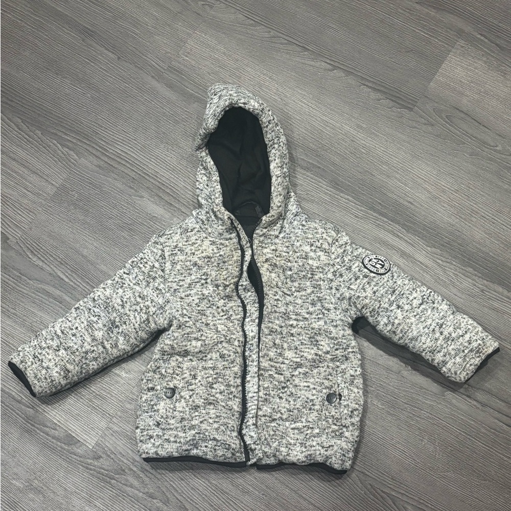 DKNY Heather Gray Knit Jacket